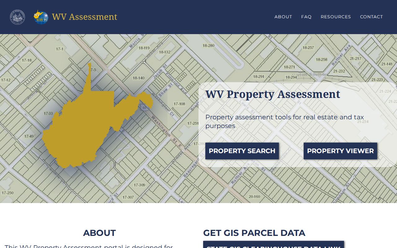 Marshall County parcel maps: West Virginia assessment home and annual GIS data link